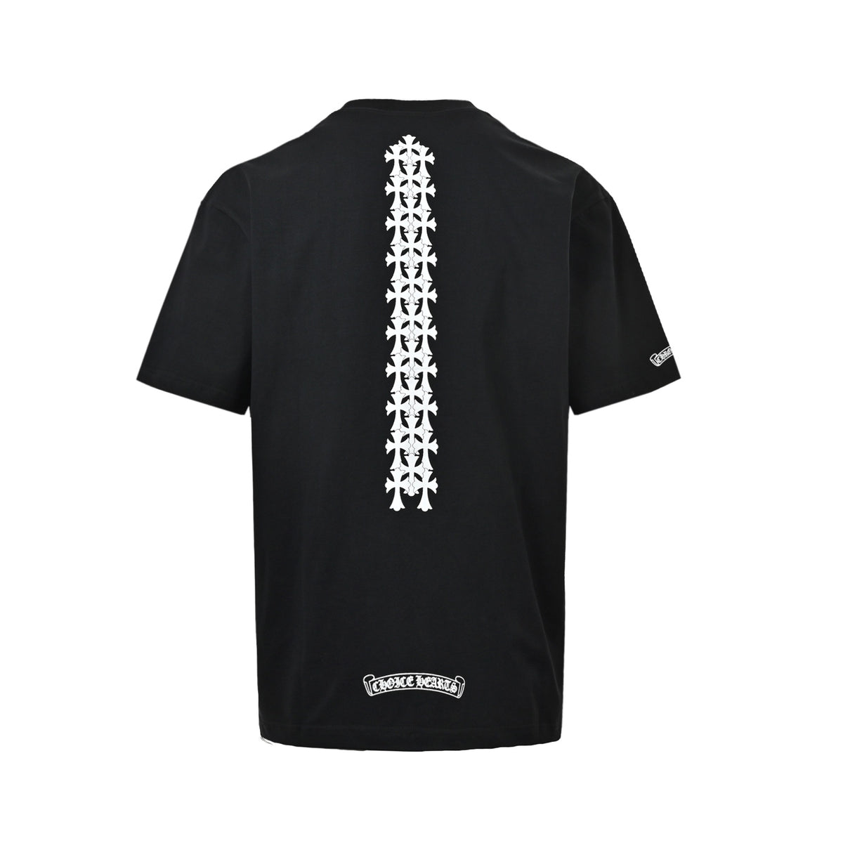 Chrome Hearts/Chrome Heart cross printed short sleeves on the back
