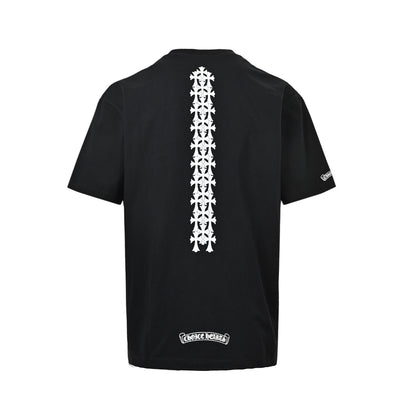 Chrome Hearts/Chrome Heart cross printed short sleeves on the back