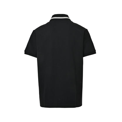 Moncler/Mask Letter Collar Striped Polo Short Sleeve