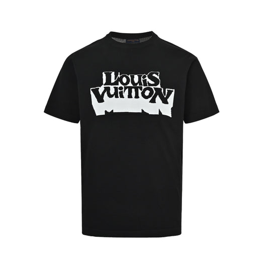 Louis Vuitton letter ghost jacquard knitted short sleeves