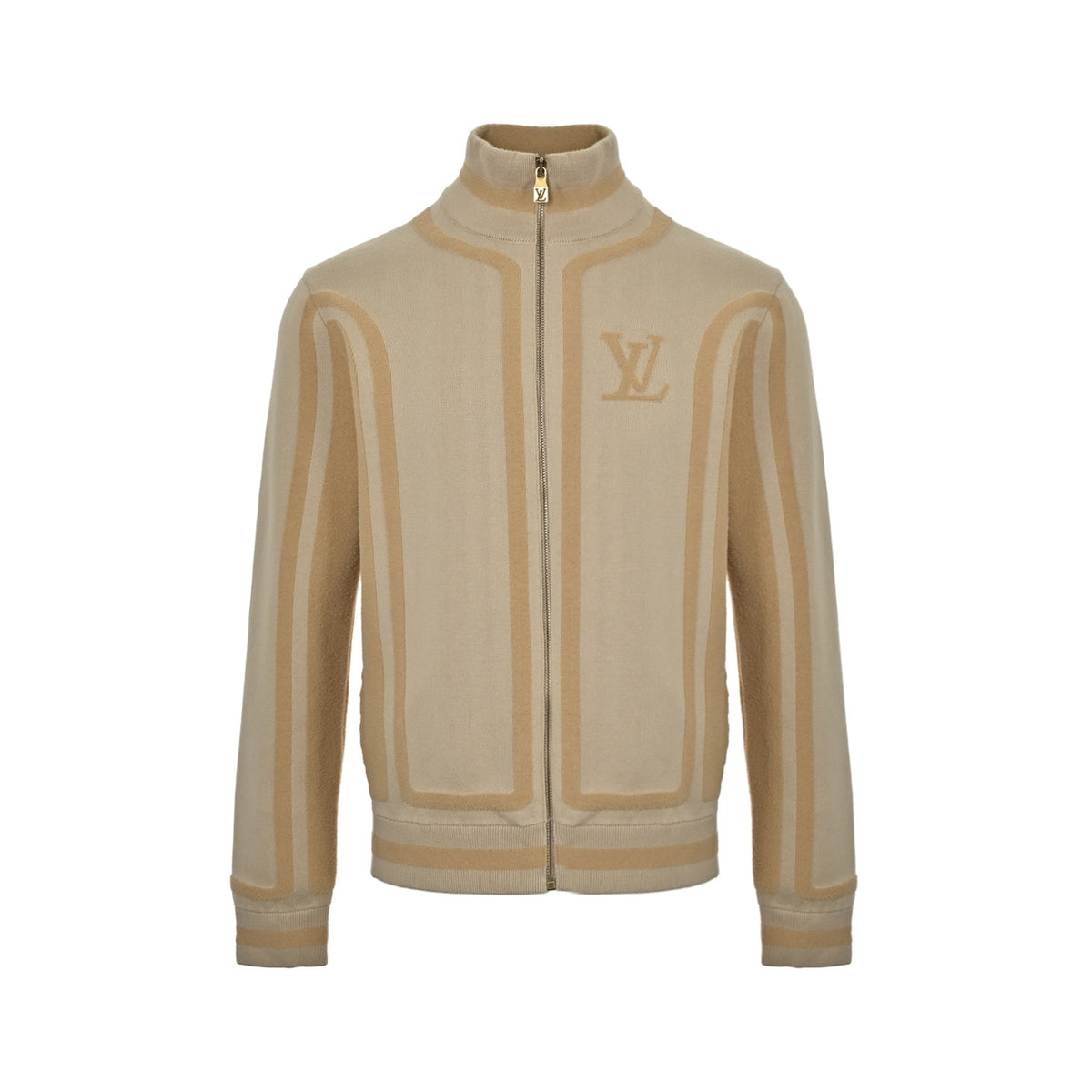 Louis Vuitton 25Fw patchwork contrasting jacquard jacket