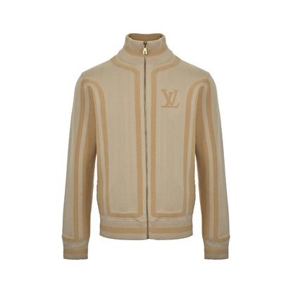 Louis Vuitton 25Fw patchwork contrasting jacquard jacket