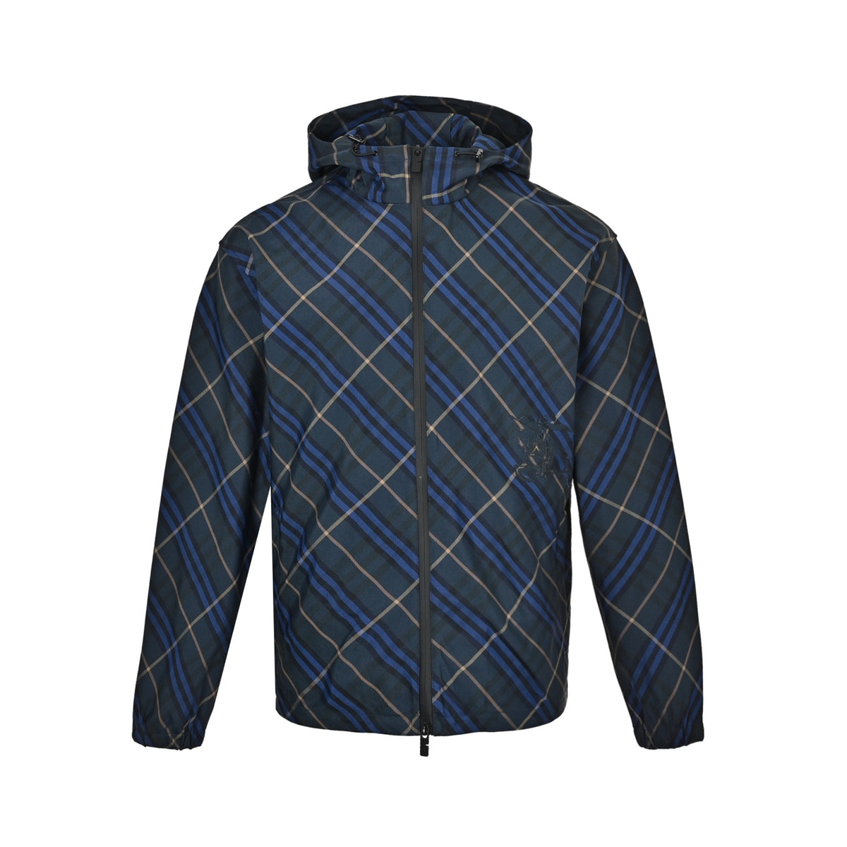 Burberry dark blue diamond war horse hooded jacket