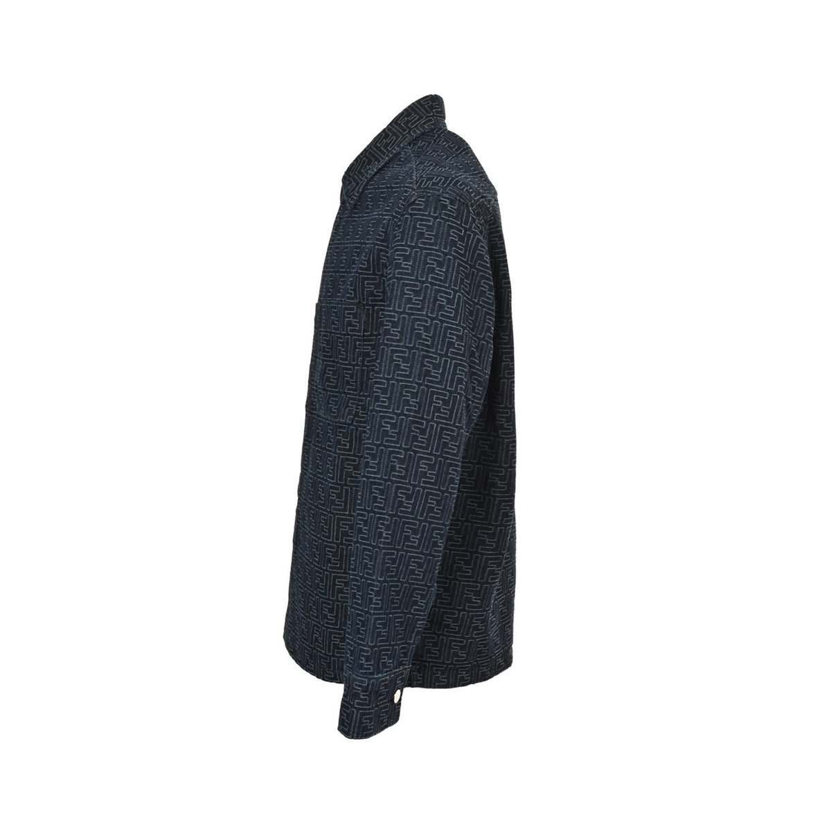 Fendi 25Fw full-frame FF jacquard denim jacket