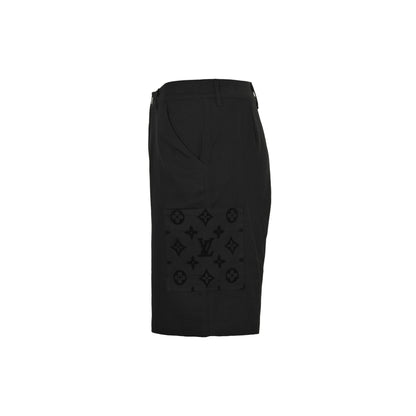 Louis Vuitton 24ss pocket flocked patchwork shorts
