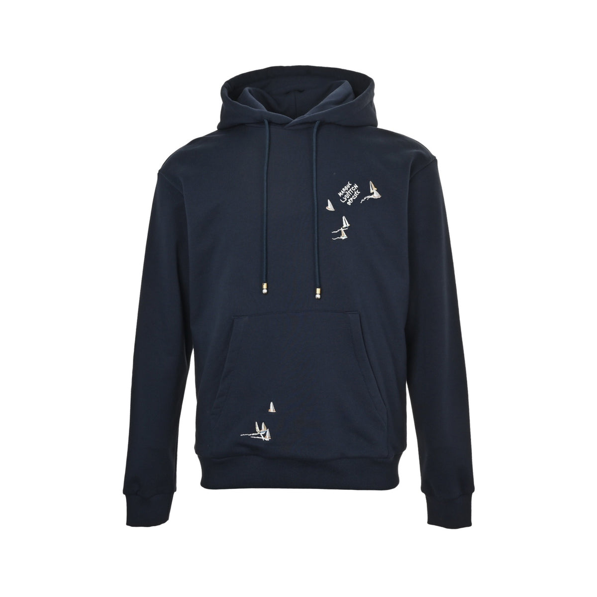 Louis Vuitton sailing embroidered hooded sweatshirt