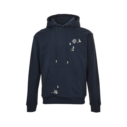 Louis Vuitton sailing embroidered hooded sweatshirt