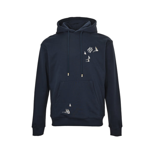 Louis Vuitton sailing embroidered hooded sweatshirt