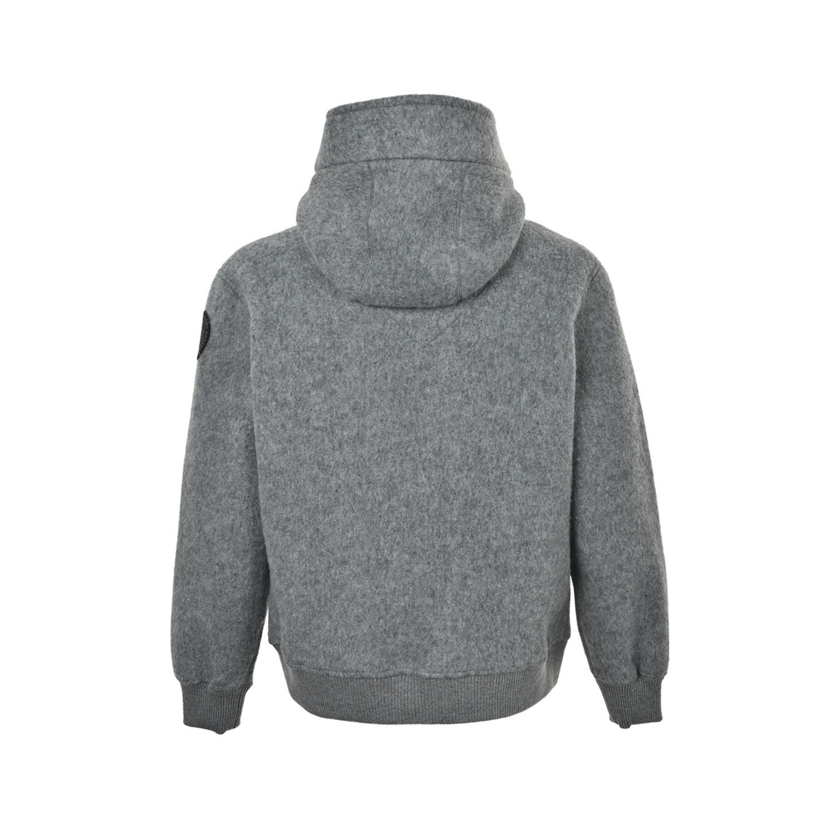 Canada Goose fleece sleeves black label emblem hooded jacket