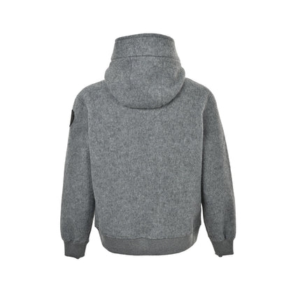 Canada Goose fleece sleeves black label emblem hooded jacket