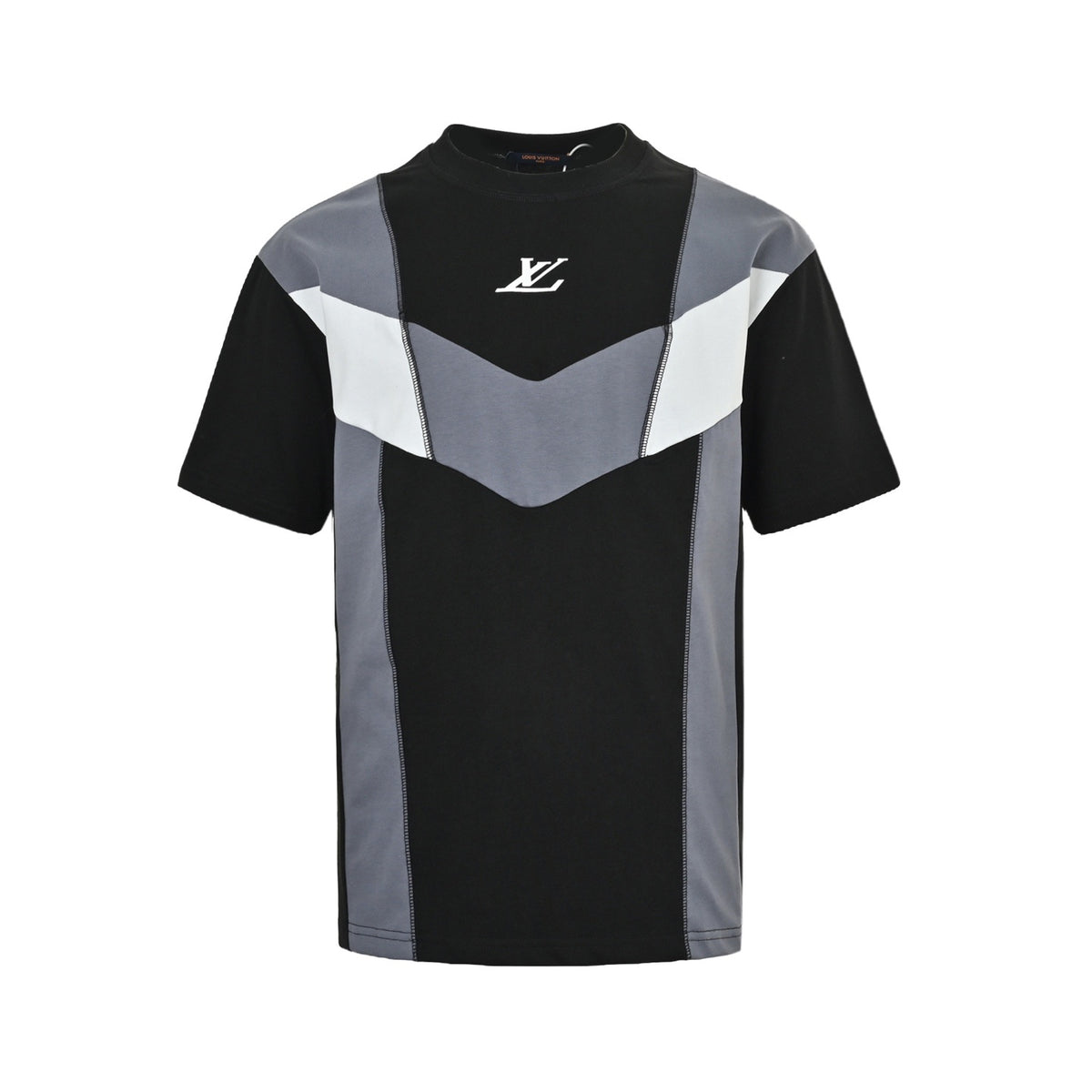 Louis Vuitton contrasting color splicing short sleeves