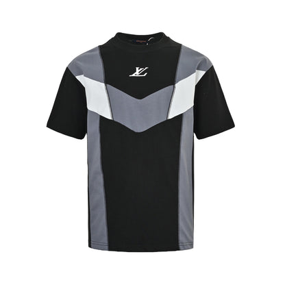 Louis Vuitton contrasting color splicing short sleeves