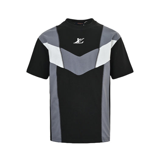 Louis Vuitton contrasting color splicing short sleeves