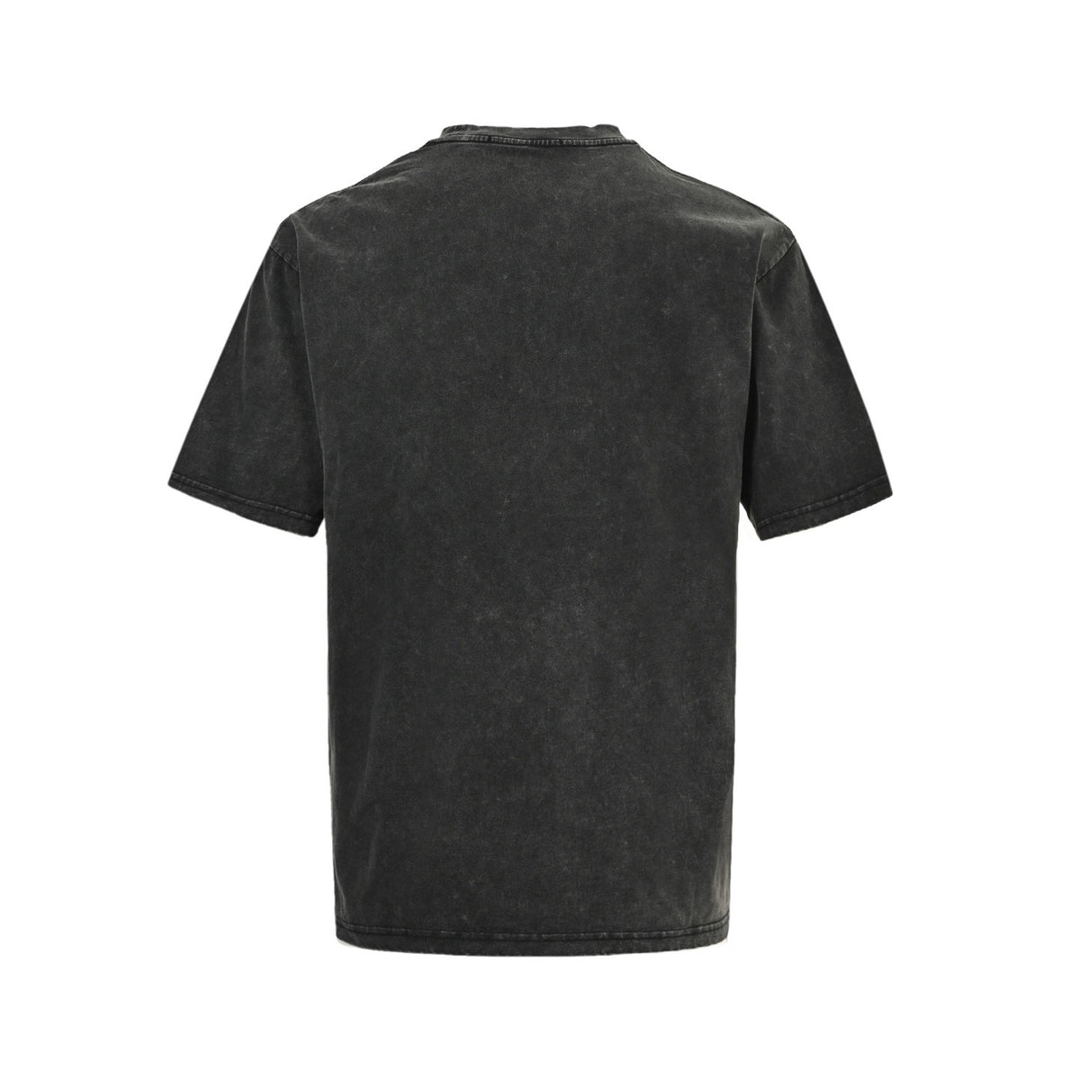 Louis Vuitton 25ss embroidered letters washed distressed short sleeves