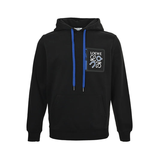 Loewe/Luoyiwei 25Fw Angrun joint pocket logo hooded sweatshirt