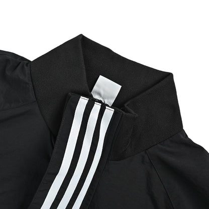 Adidas originals MOTO three-bar embroidered jacket