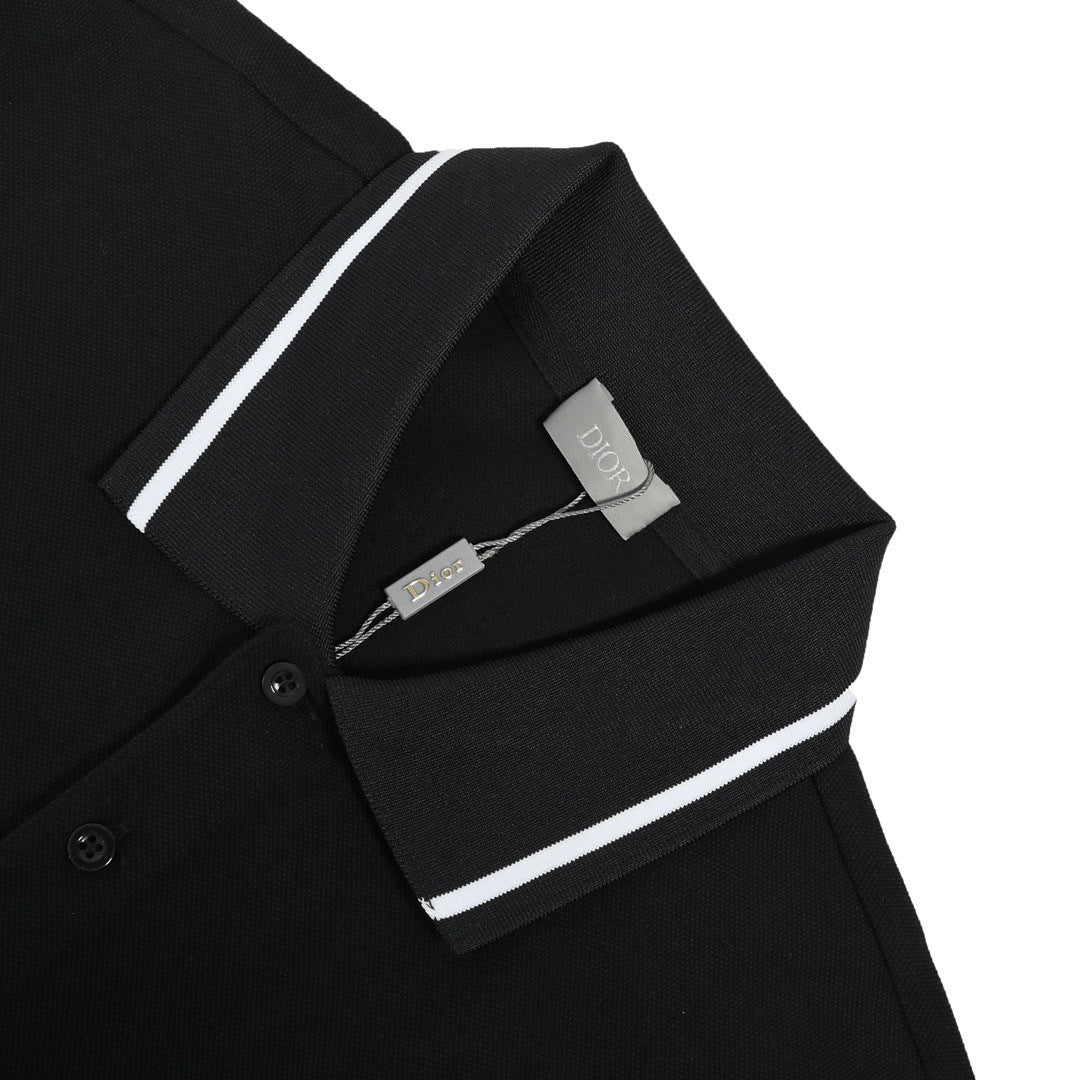 Dior 22ss Embroidered Bee Polo Short Sleeve