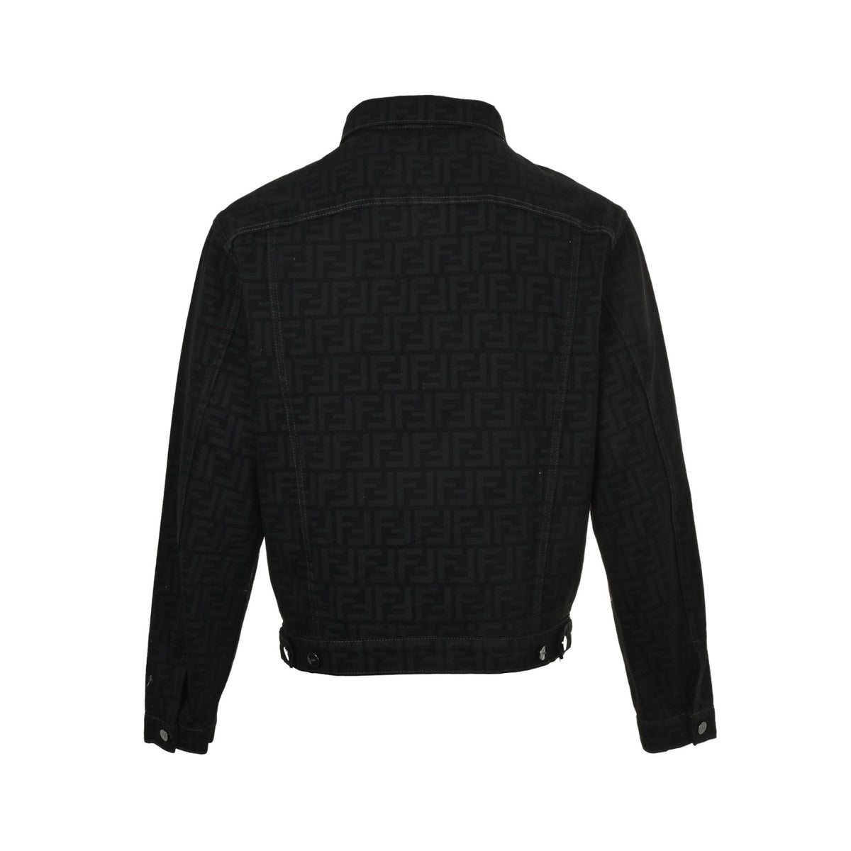 Fendi all-over printed FF suit denim jacket