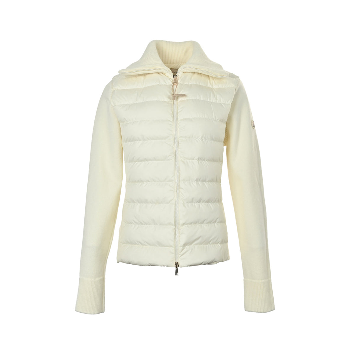 Moncler/Mongolia high collar knitted patchwork down jacket
