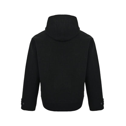 Burberry reversible wool hooded jacket