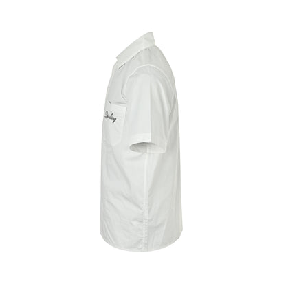 Dior pocket signature embroidered short-sleeved shirt