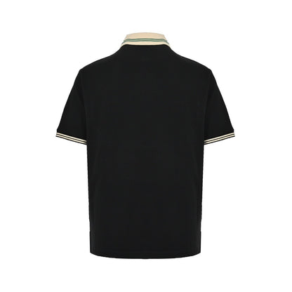 Gucci classic neckline double G embroidered Polo short sleeves