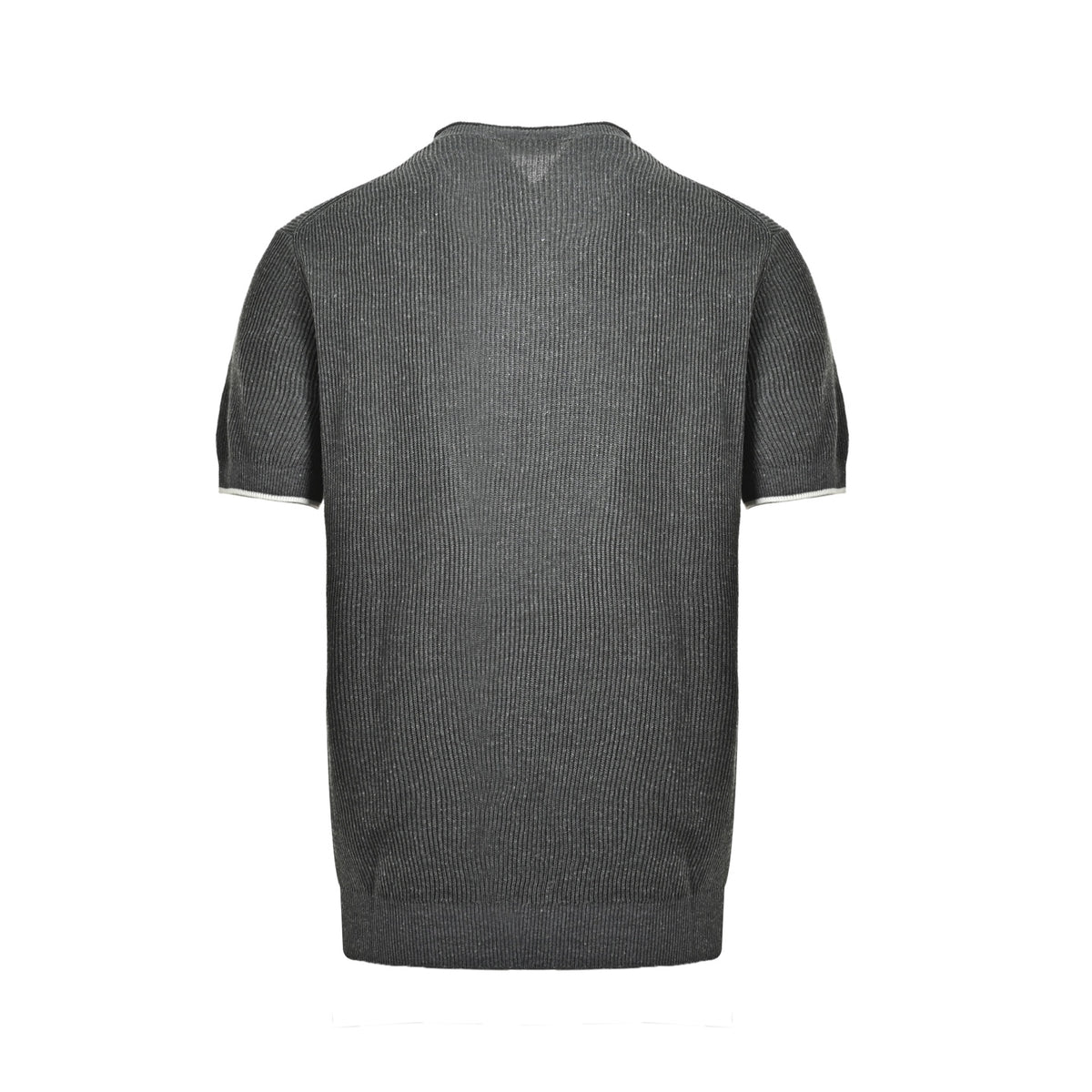 BRUNELLO CUCINELLI/BC raw edge ribbed collar, cuffs and hem sweater