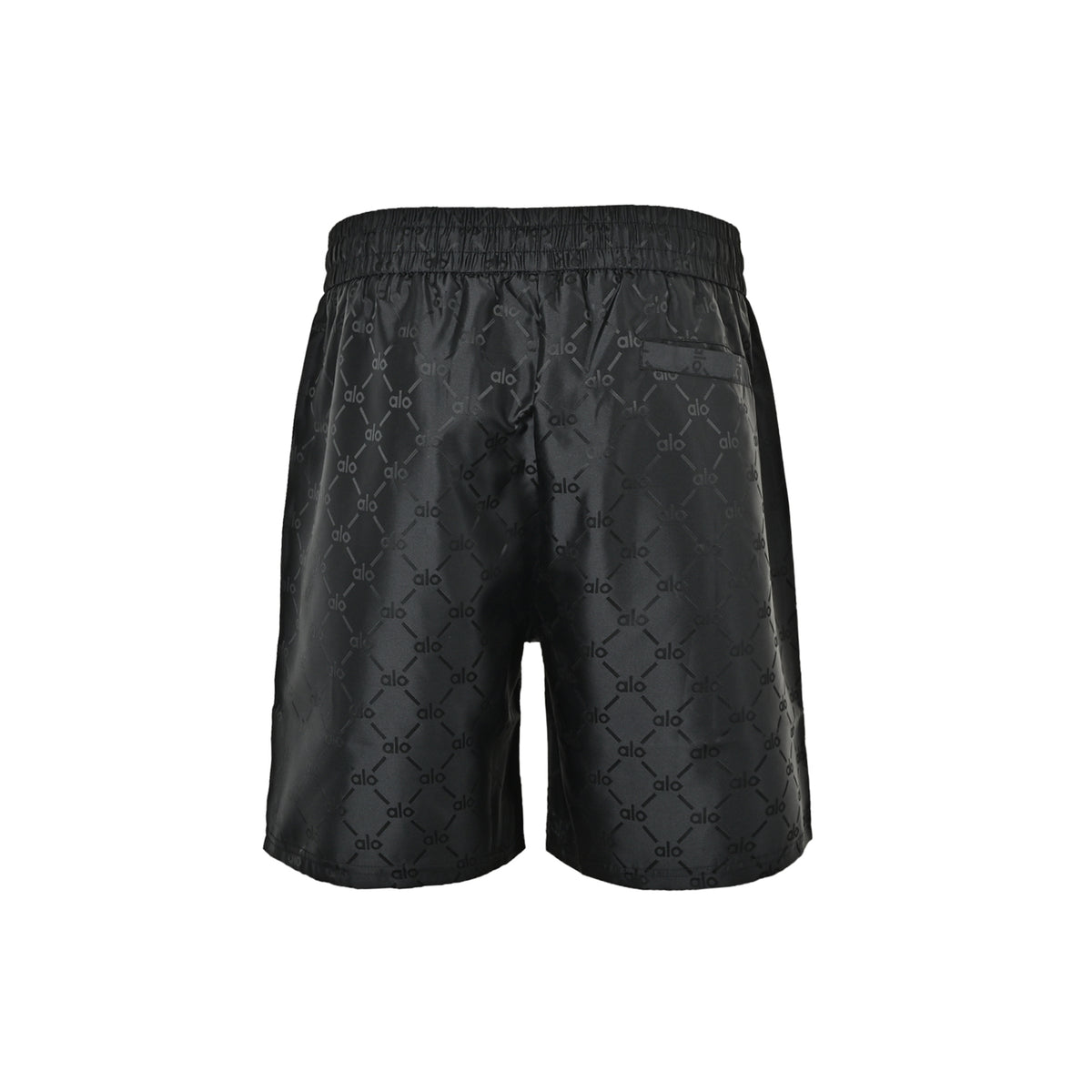 ALO dark jacquard logo beach shorts