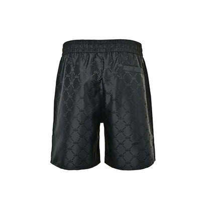 ALO dark jacquard logo beach shorts