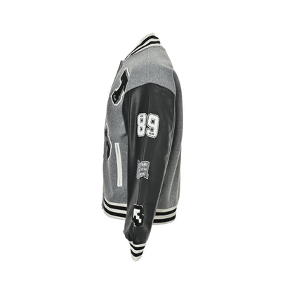 Thom Browne/Thom Brown multi-element embroidered four-bar baseball jacket jacket