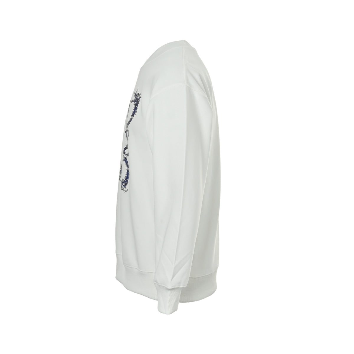 Loewe/Luo Yiwei 25Fw wave logo printed round neck sweatshirt