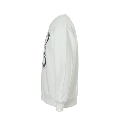 Loewe/Luo Yiwei 25Fw wave logo printed round neck sweatshirt