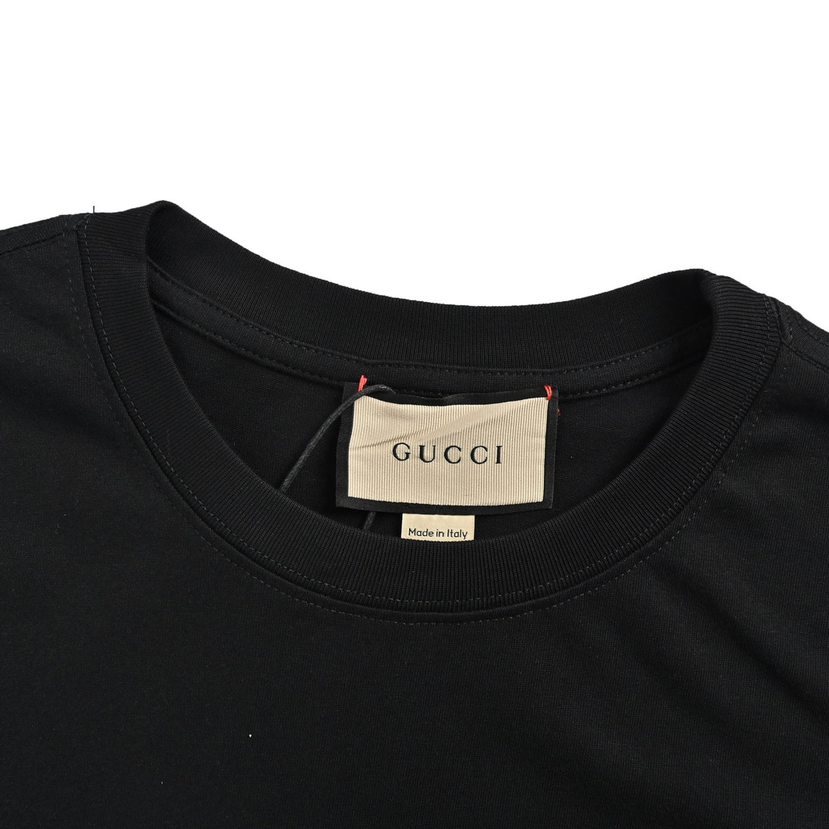 Gucci pink letter logo embroidered short sleeves