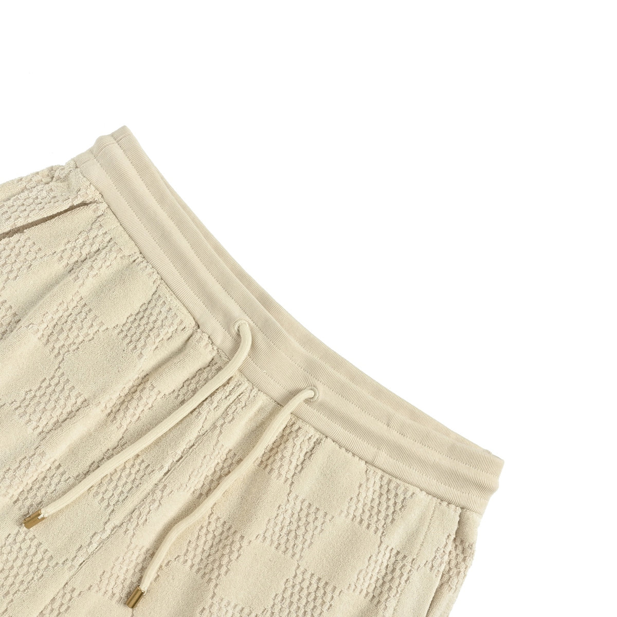 Louis Vuitton checkerboard drawstring terry shorts