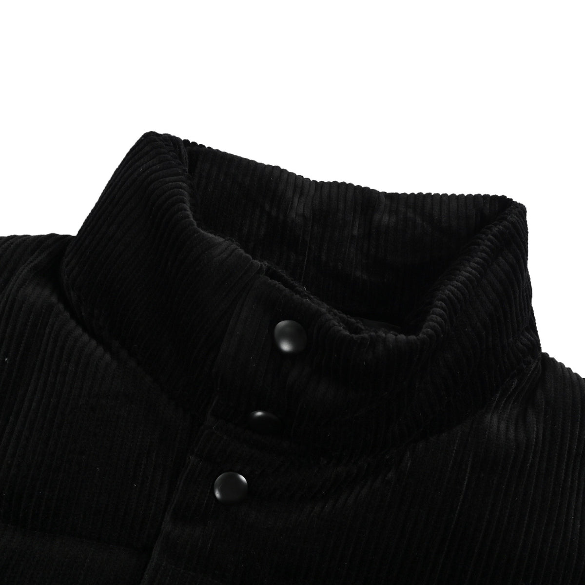 Prada triangle corduroy down vest (navy blue)