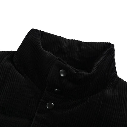 Prada triangle corduroy down vest (navy blue)