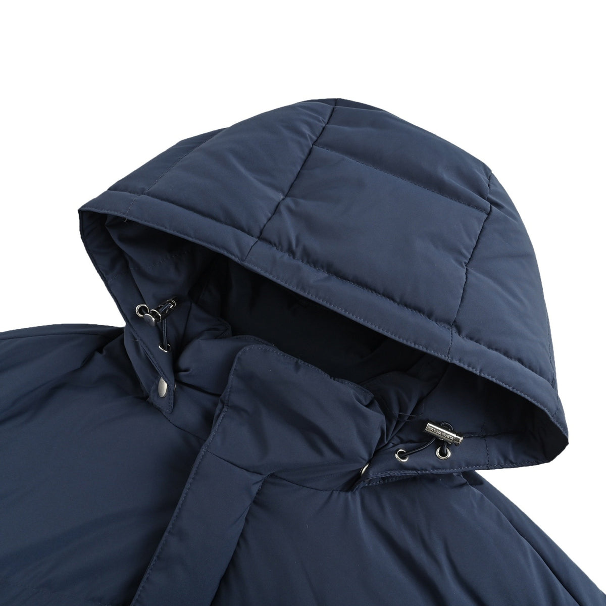 BOTTEGA VENETA/BV woven leather pocket hooded down jacket