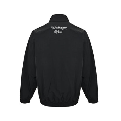 Balenciaga/Balanciaga cursive signature letter embroidered sports suit jacket