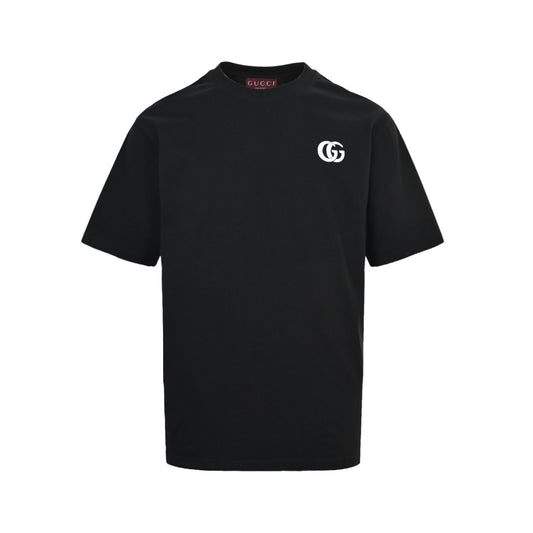 Gucci GG embroidered letter short sleeves