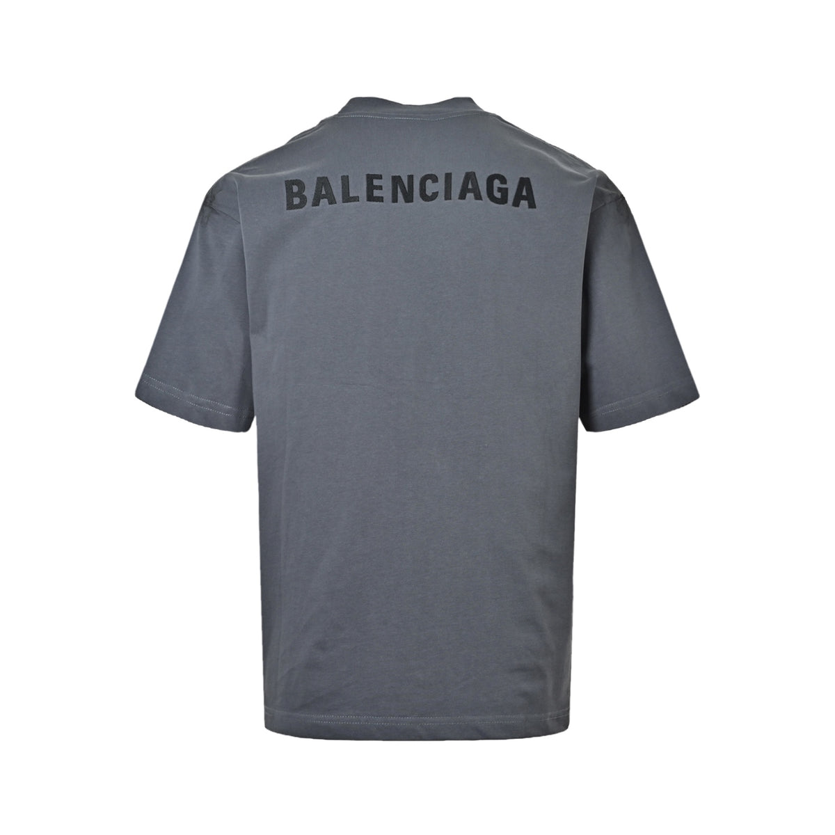 Balenciaga distressed graffiti embroidered letter short sleeves