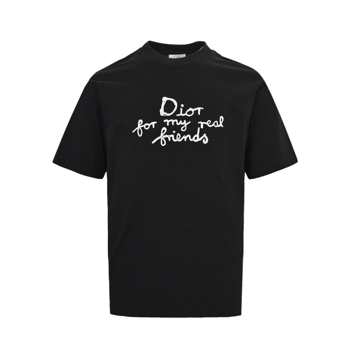 Dior 26ss signature letter embroidered short sleeves