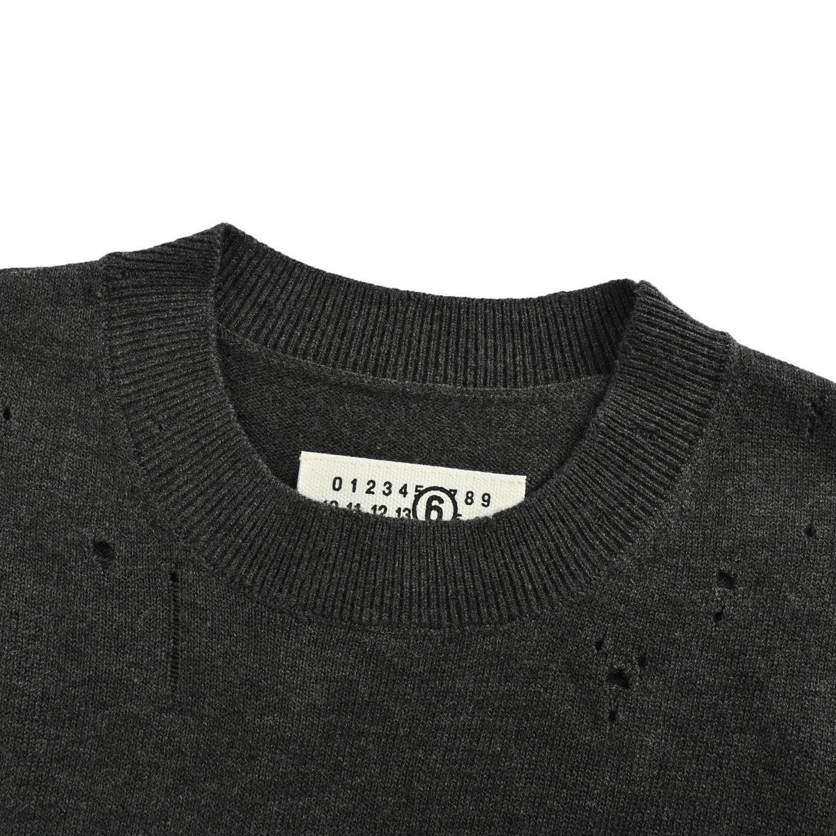 Maison Margiela/Margiela 25Fw digital jacquard hole sweater