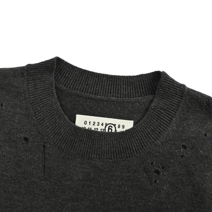 Maison Margiela/Margiela 25Fw digital jacquard hole sweater