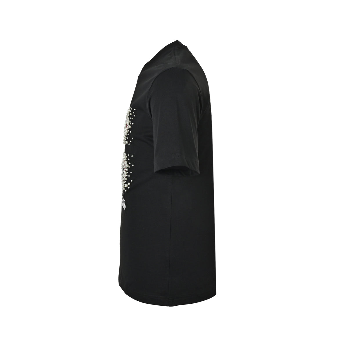 Louis Vuitton line beaded embroidery round neck short sleeves