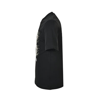 Louis Vuitton line beaded embroidery round neck short sleeves