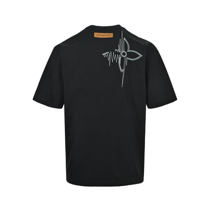 Louis Vuitton tassel dotted embroidered short sleeves