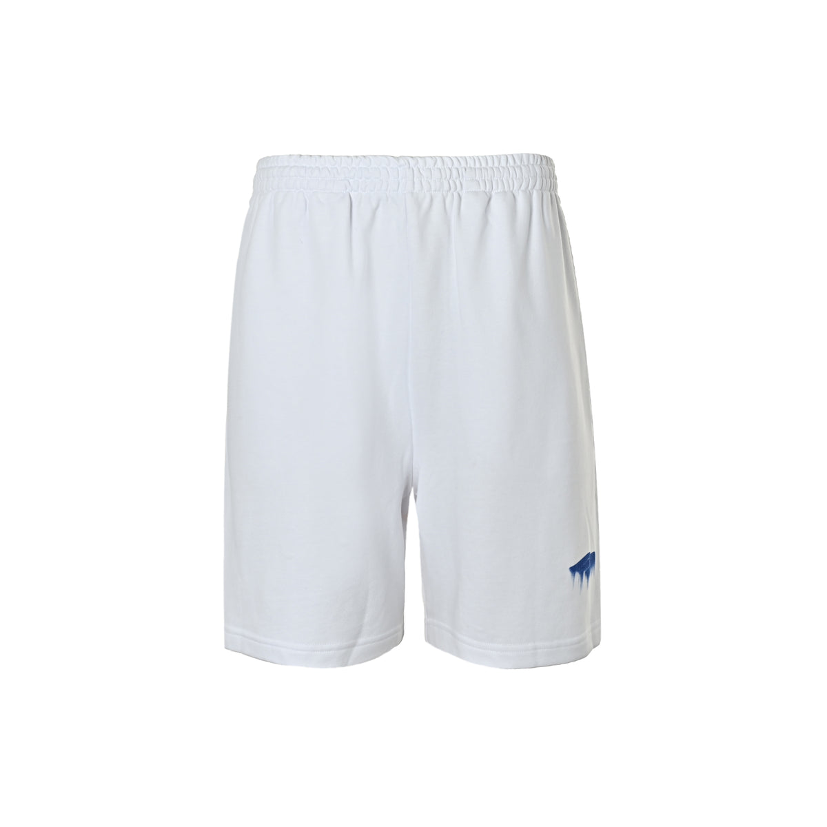 Balenciaga/Balanciaga blue liquefied embroidered shorts