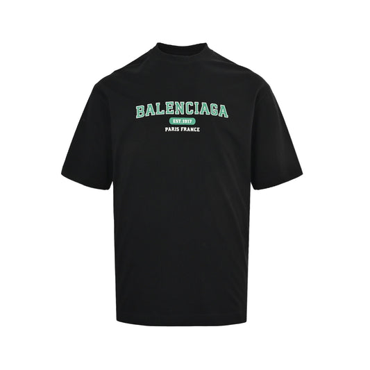 Balenciaga/Balanciaga EST.1917 letter printed short sleeves
