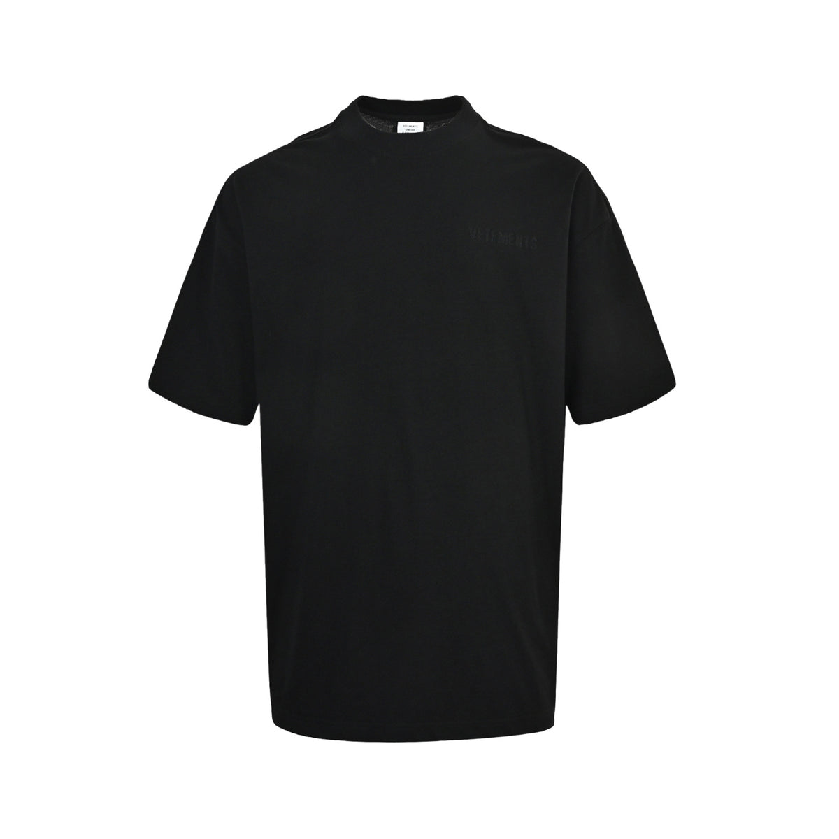 VETEMENTS/Vite Meng VTM style minimalist solid color embroidered short sleeves