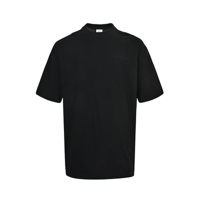 VETEMENTS/Vite Meng VTM style minimalist solid color embroidered short sleeves